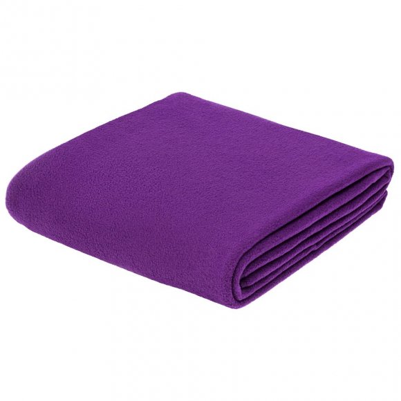Флисовый плед Warm&Peace XL, фиолетовый под нанесение