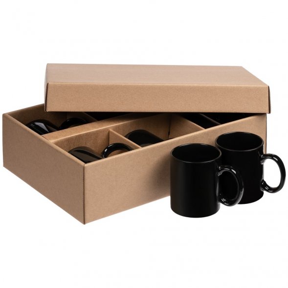 Набор из 6 кружек Promo, черный 