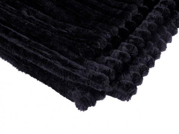 Плед Wave флисовый, черный 