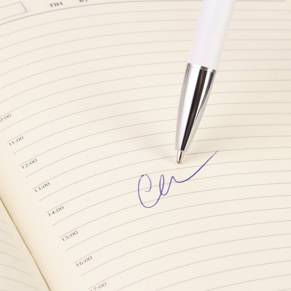 Шариковая ручка Levi, белая 