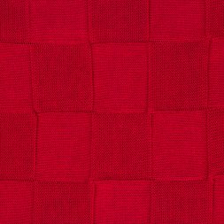 Плед Cella вязаный, красный (без подарочной коробки)