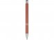 Шариковая кнопочная ручка Moneta с матовым антискользящим покрытием, красный кирпичный 