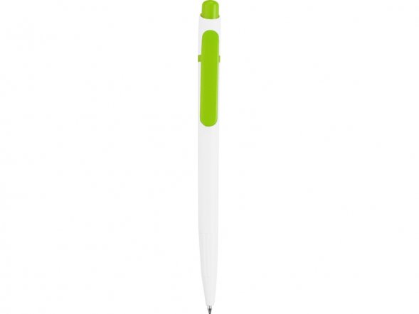 Ручка шариковая Этюд, белый/зеленое яблоко 
