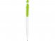 Ручка шариковая Этюд, белый/зеленое яблоко 