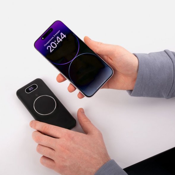Аккумулятор Omni Qi 10000 мАч, ver.2, черный 