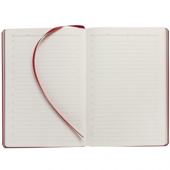 Ежедневник Shall, недатированный, красный 