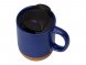 Кружка Denpasar с пробковым дном и крышкой, цветная с двух сторон, синий 