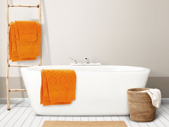 Полотенце Velin, большое, оранжевое 