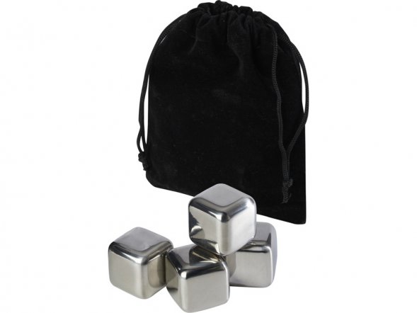 Froz набор кубиков для охлаждения из нержавеющей стали - сплошной черный / Серебряный 