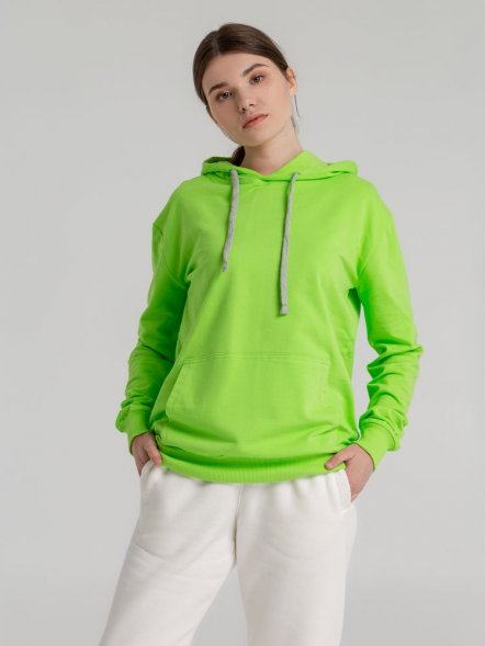Толстовка с капюшоном Unit Kirenga, зеленое яблоко 