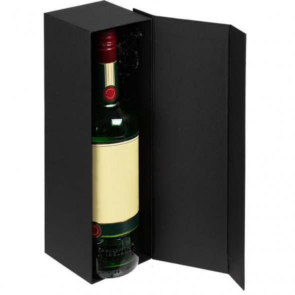 Коробка под бутылку Color Jacket, черная 