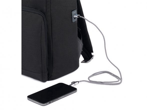 Рюкзак с отделением для ноутбука, Piquadro BRE, Черный 