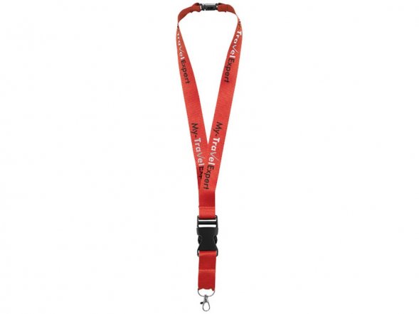 Ланъярд Berra со съемным креплением, красный 