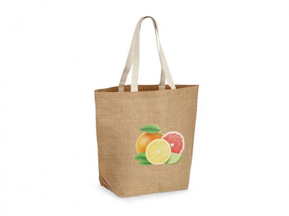 TIZZY. Сумка из джутовой ткани, Натуральный 