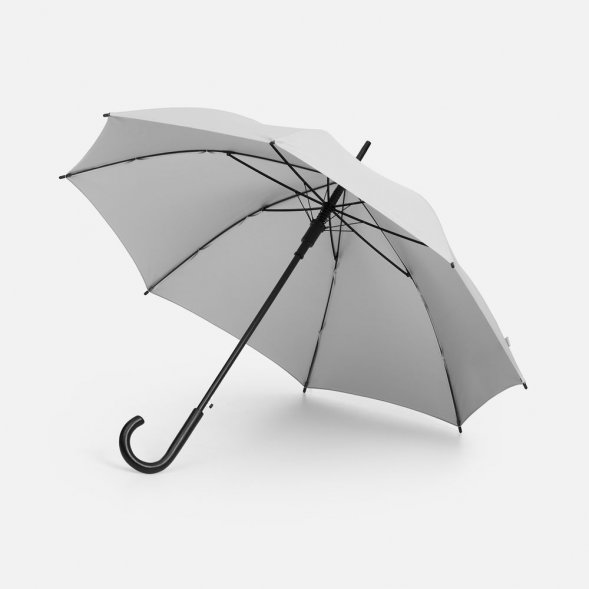 Зонт-трость Standard, белый с серебристым внутри 