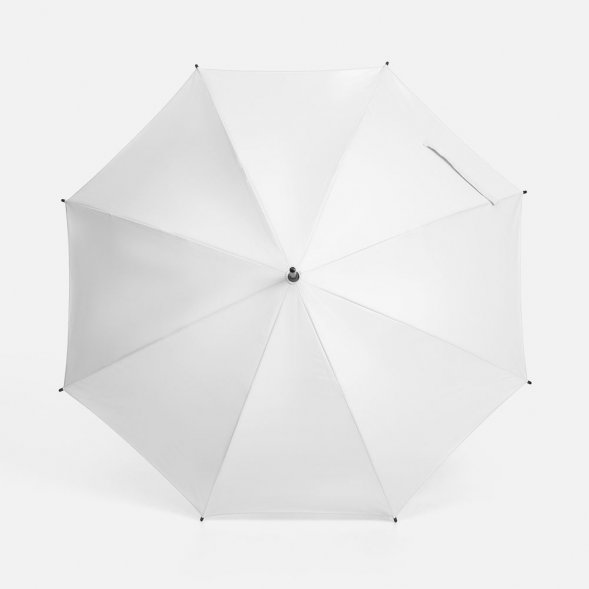 Зонт-трость Standard, белый с серебристым внутри 