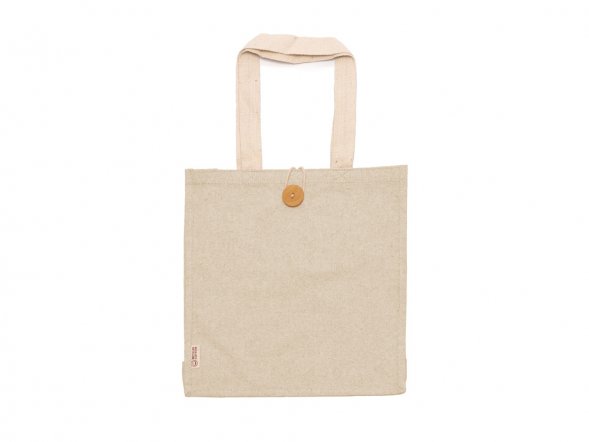 Сумка Barmer из переработанного хлопка на пуговице, натуральный 