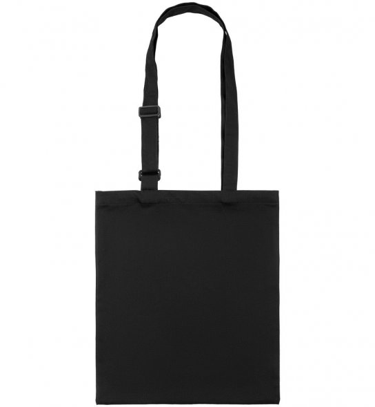 Сумка для покупок с регулируемыми ручками Leta, черная 