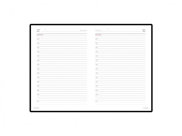 Ежедневник недатированный А5 Sidney Nebraska, белый (золотой обрез) 