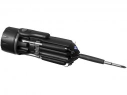 Фонарик с отвертками Spidey 8 в 1, черный