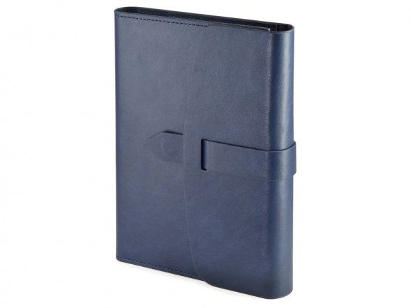 Ежедневник недатированный А5 Senate с магнитным клапаном, синий 