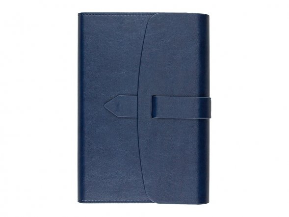Ежедневник недатированный А5 Senate с магнитным клапаном, синий 