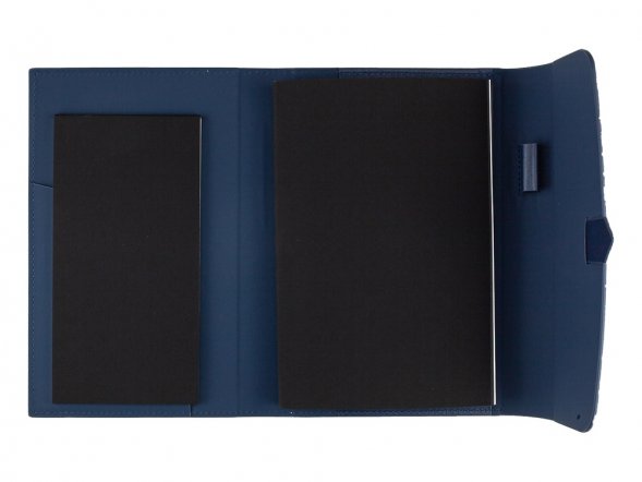 Ежедневник недатированный А5 Senate с магнитным клапаном, синий 
