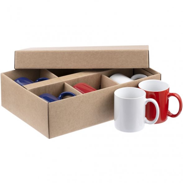 Набор из 6 кружек Promo, триколор 