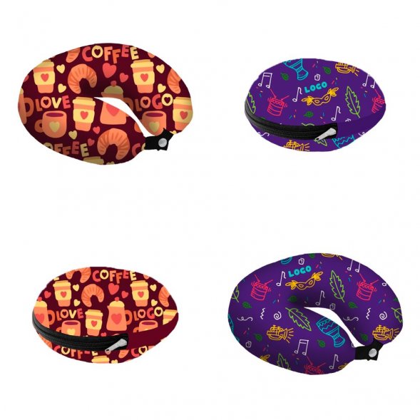 Подушка дорожная Memory Foam с печатью на заказ 