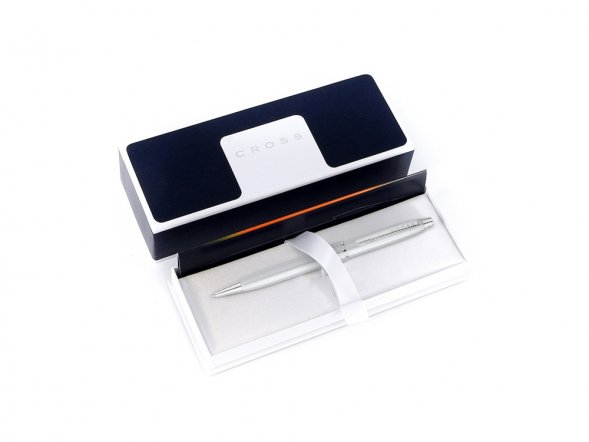 Ручка шариковая Cross Stratford, серебристый 