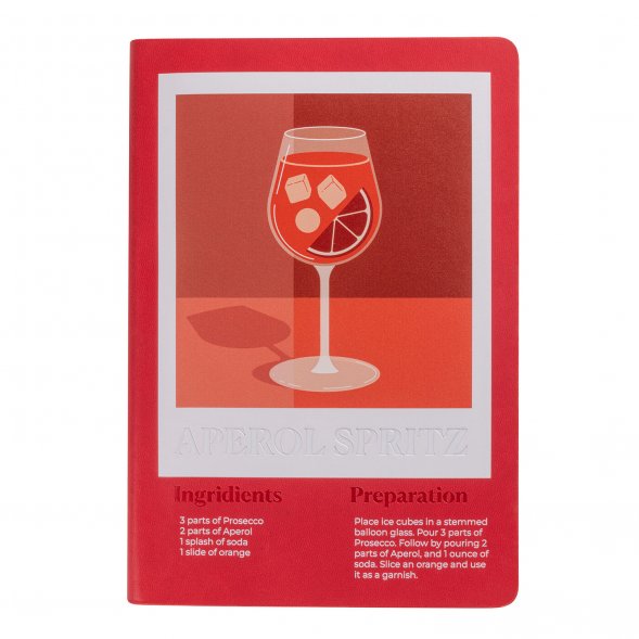 Ежедневник Latte NEW недатированный, красный/бежевый Aperol 