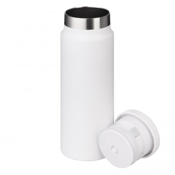 Термобутылка вакуумная герметичная Allegra, белая 