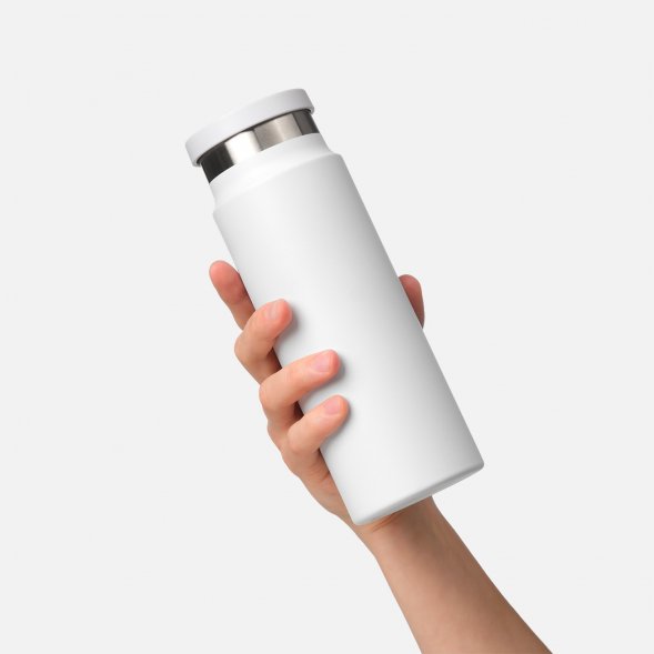 Термобутылка вакуумная герметичная Allegra, белая 