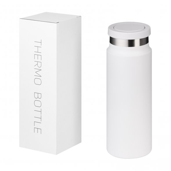 Термобутылка вакуумная герметичная Allegra, белая 