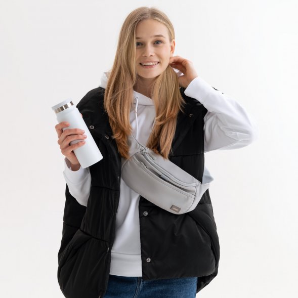 Термобутылка вакуумная герметичная Allegra, белая 