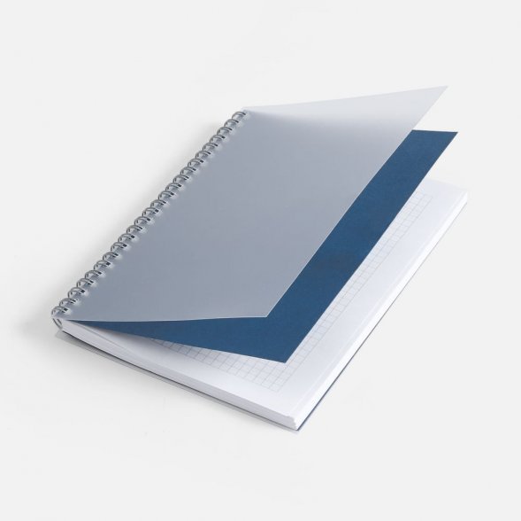 Блокнот на пружине Novalis, синий 