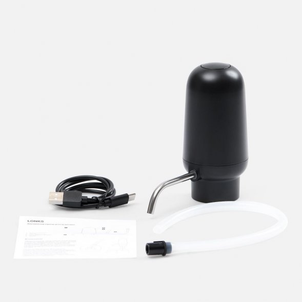 Электрический аэратор-дозатор для вина Lonks, черный 