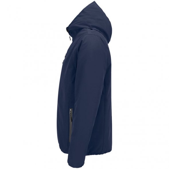 Куртка софтшелл с капюшоном мужская Falcon Men, синяя 