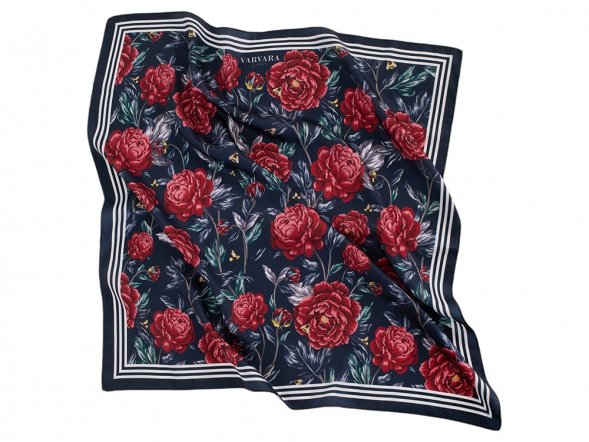 Платок Русские сезоны темно-синий 