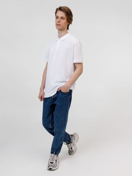 Рубашка поло унисекс Pulse, белая 