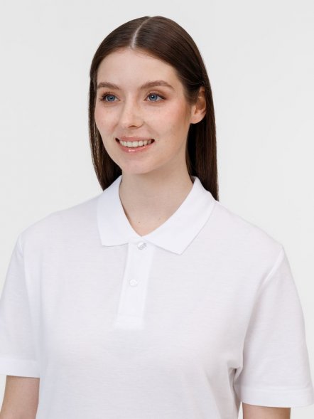 Рубашка поло унисекс Pulse, белая 