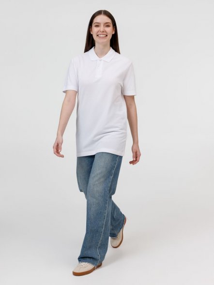 Рубашка поло унисекс Pulse, белая 