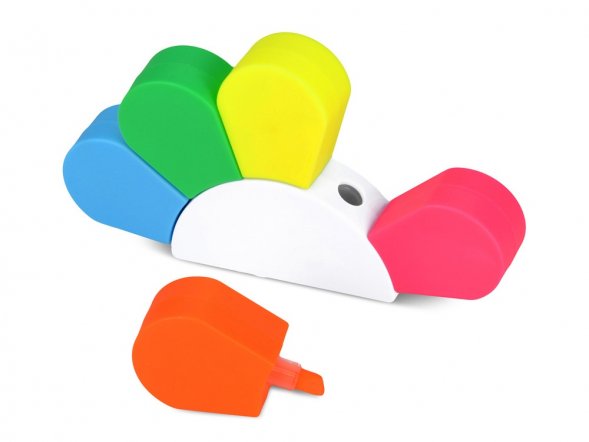 Маркер Цветок 5-цветный на водной основе 