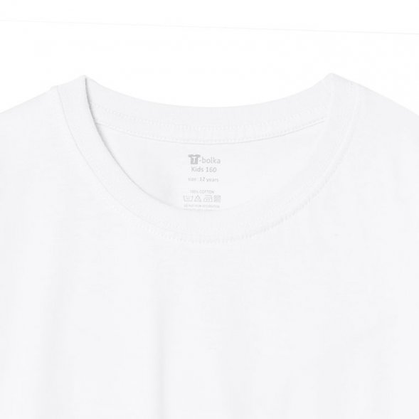 Футболка детская T-Bolka Kids, белая 