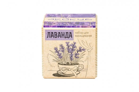 Набор для выращивания «Экокуб», лаванда 