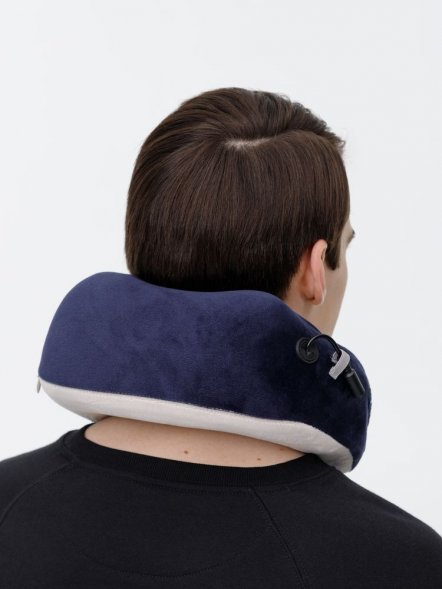 Дорожная подушка-массажер inRelax, синяя 