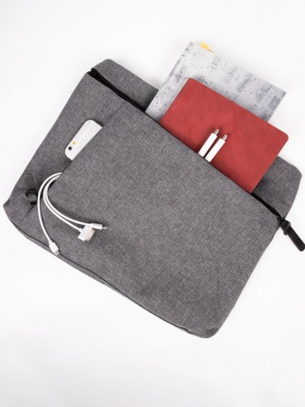 Сумка для документов HotDoc, серая 