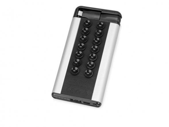 Портативное зарядное устройство Octopus, серебристый 