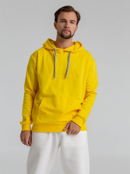 Толстовка с капюшоном Unit Kirenga, желтая 