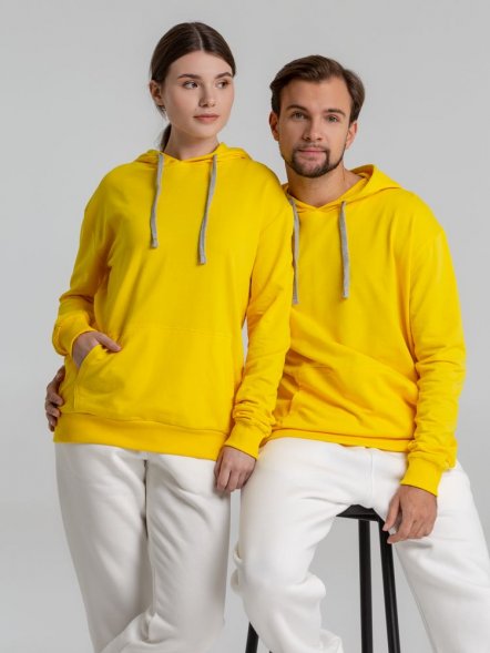 Толстовка с капюшоном Unit Kirenga, желтая 